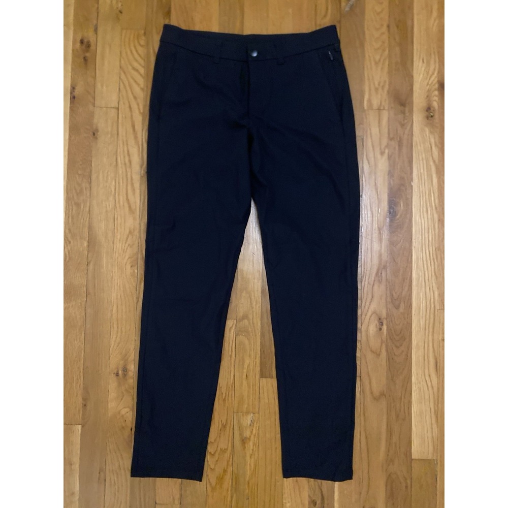 Lululemon Pants Mens 32 Black Commission Slim Chino Office Travel Career Preppy